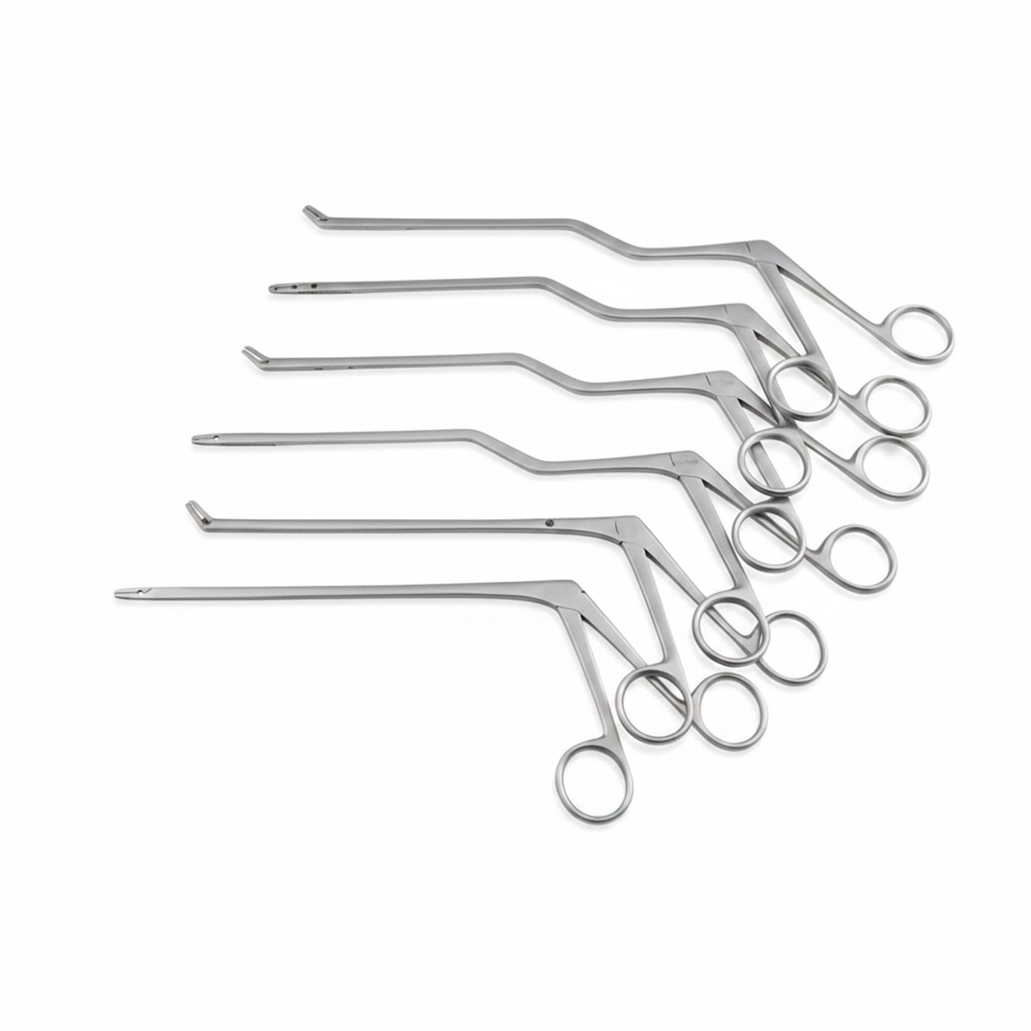 Cushing Disc Rongeur Bayonet Forceps Straight And Up 2,4 mm 6 PCs Set