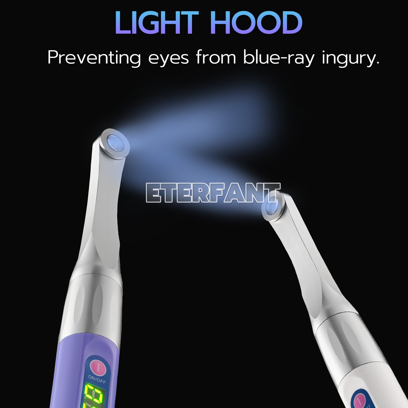 Woodpecker Style Dental LED Curing Light Lamp 1S Resin Cure LED Lamp Wireless