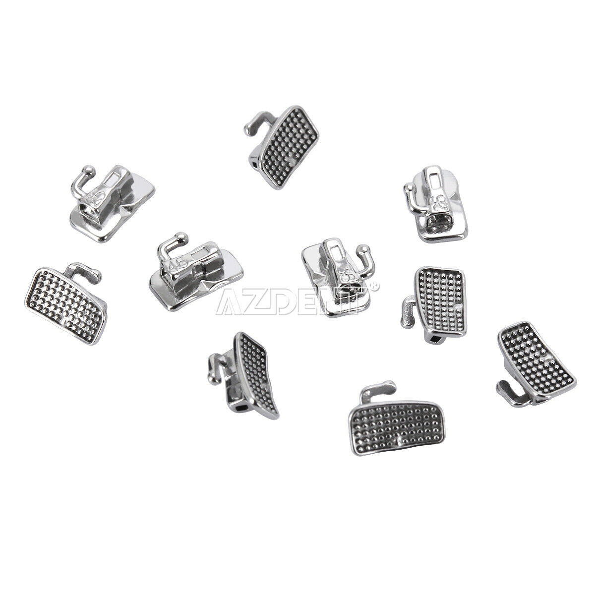 50 Sets AZDENT Dental Orthodontic Buccal Tubes 1st Molar Roth 022 Non-Conv.