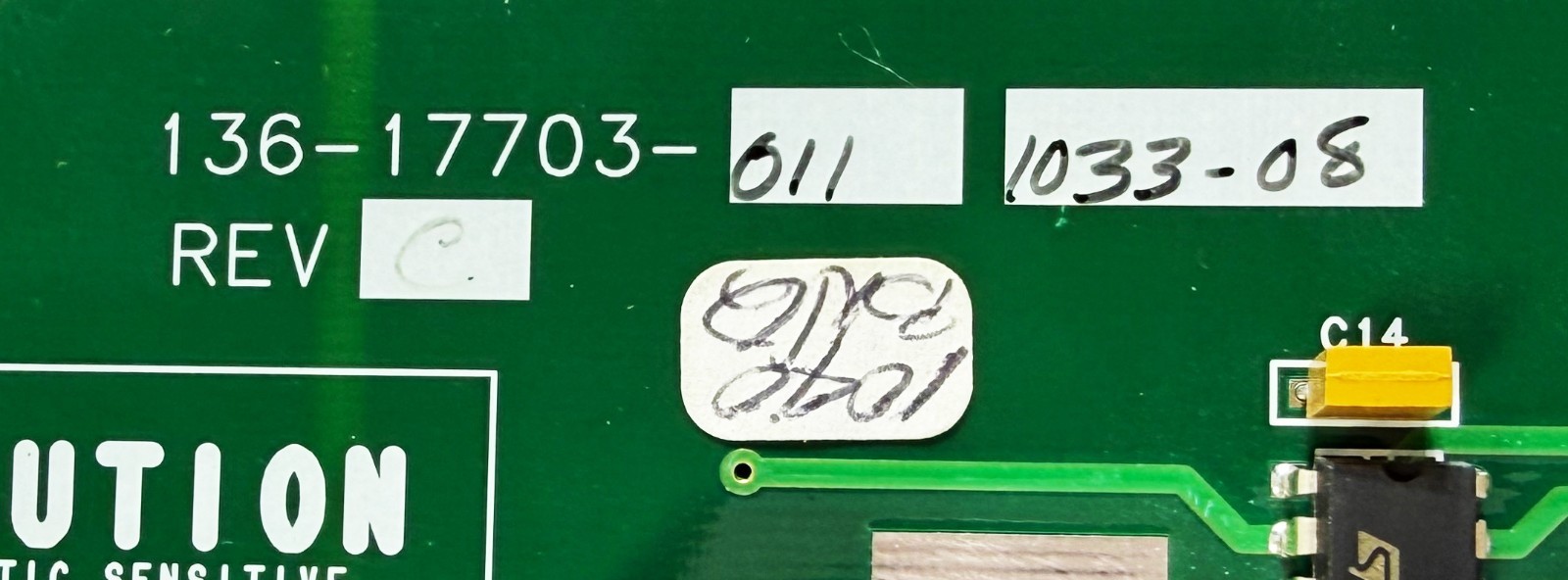 Micromeritics Power Board Card 136-17703 GeoPyc 1360 Envelope Density Analyzer
