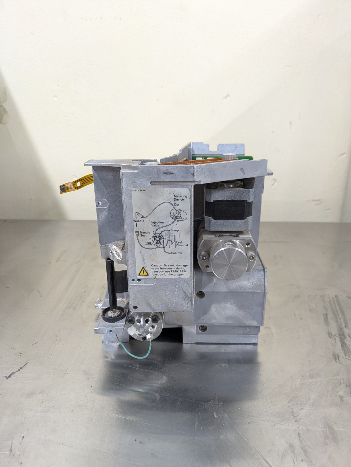Agilent G1313 Autosampler Injection Valve Mechanism | P/N G1329-60008 Rev B | HP
