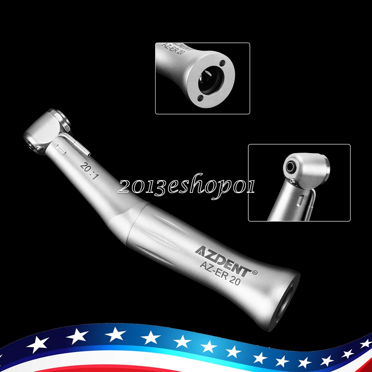 AZDENT Dental 20:1 Reduction Implant Contra Angle Handpiece AZDENT