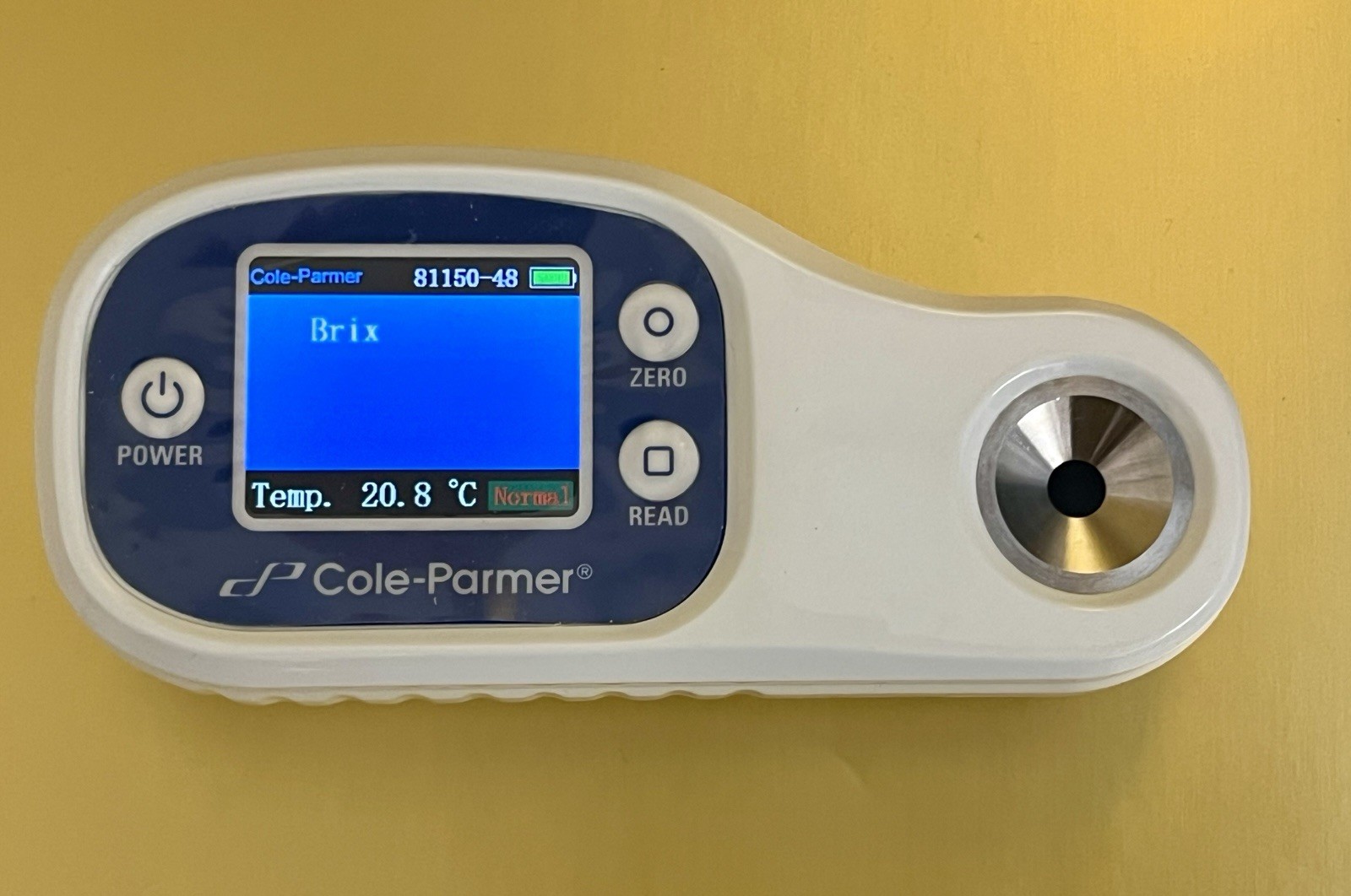 Cole-Parmer Digital Refractometer, 1.3330 to 1.4098 RI, 0 – 45% Brix, 81150-48