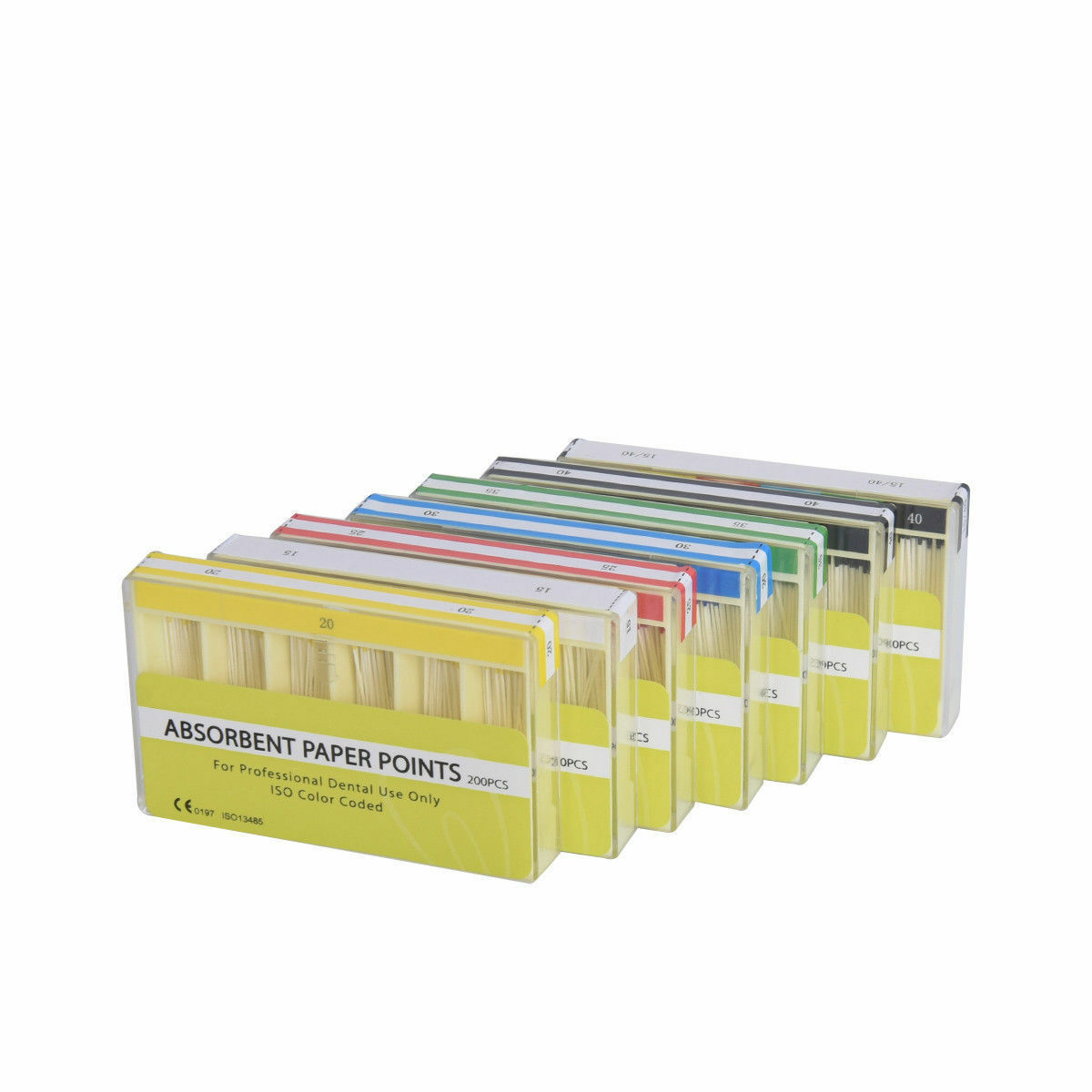 1 Box Dental Absorbent Paper Points Single Size 20# 200 Pcs/box For Dentist