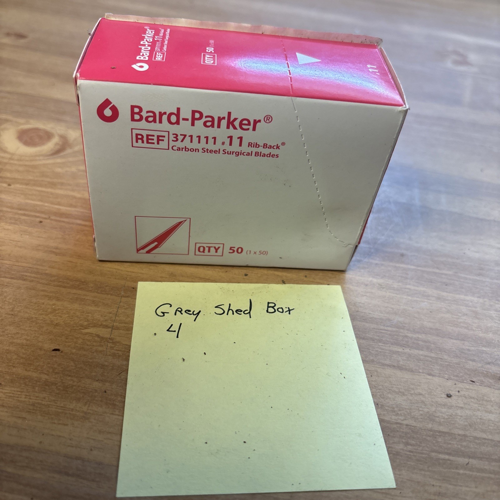 Bard Parker #11 Carbon Steel Surgical Dental Scalpel Blade, 50/PK, #371111