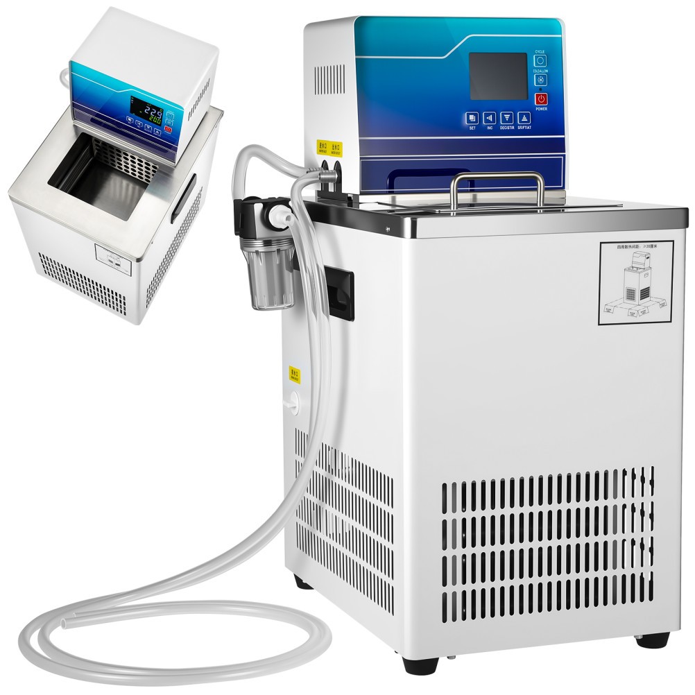 Lab Chiller Circulator 6L -20℃ 100℃ 110V Recirculating Cooling Water Bath Pump
