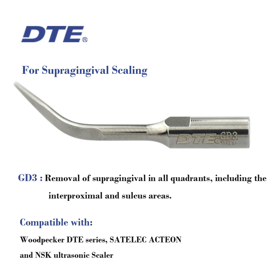 Woodpecker DTE Dental Ultrasonic Piezo Scaler Tip Scaling Endo Perio SATELEC NSK