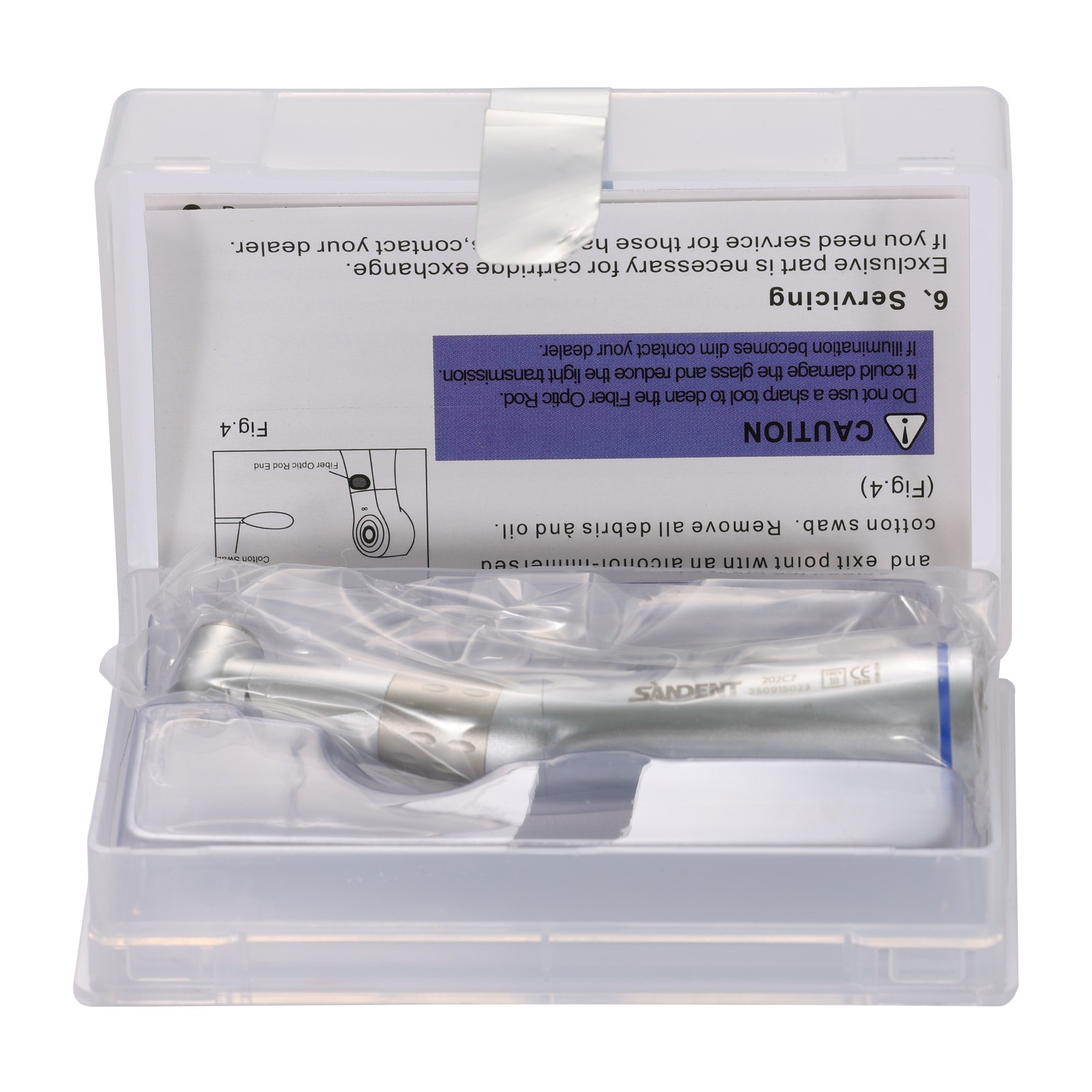 LED Contra Angle Fiber E-generator Low Speed Handpiece Dental DT