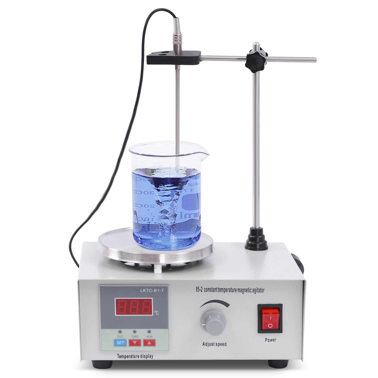 2000ml Magnetic Stirrer 85-2 w/ Heating Plate Digital Hotplate Mixer Stir Bar 5W