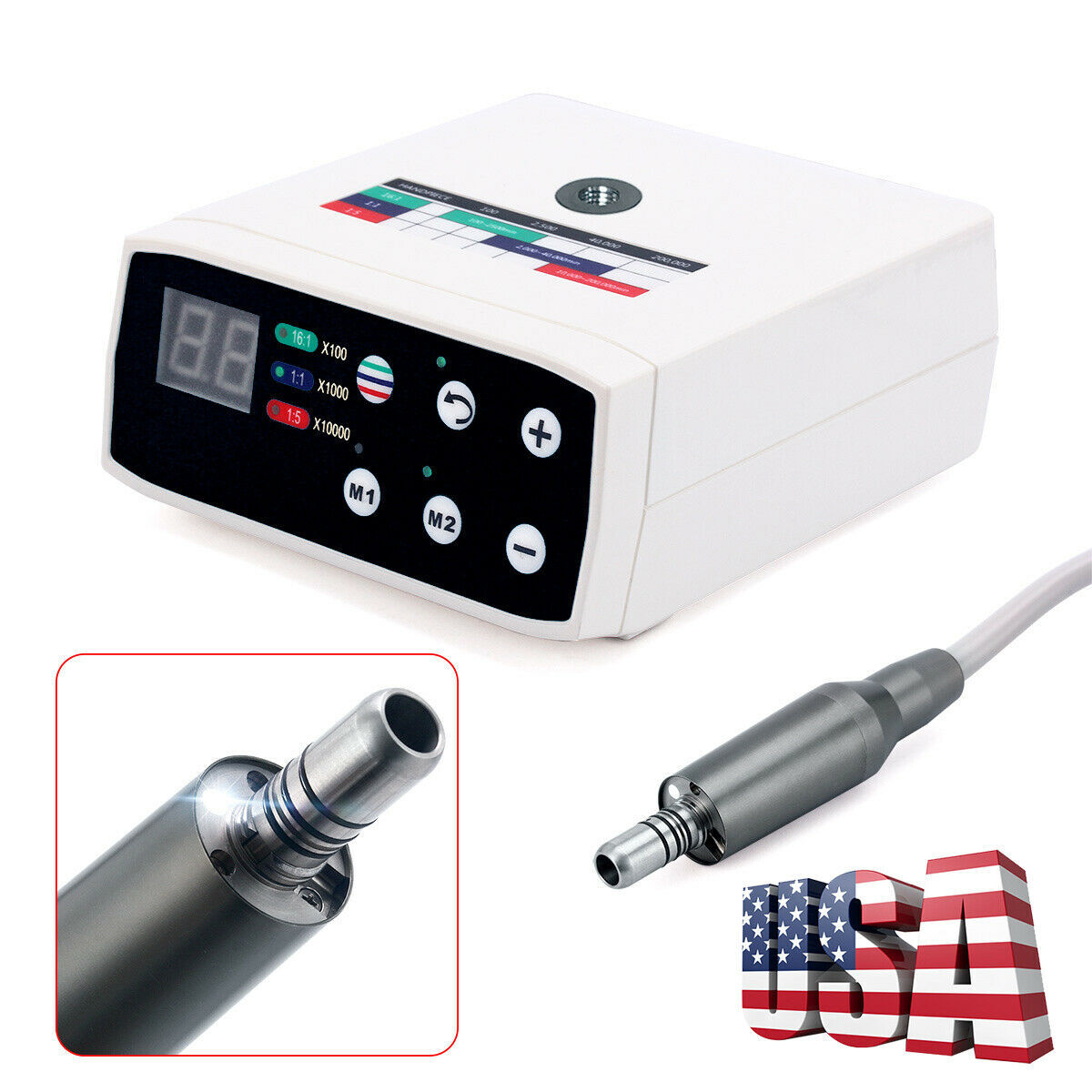 Dental Brushless LED Electric Micro Motor 1:1/1:5/16:1 Internal Spray E-type