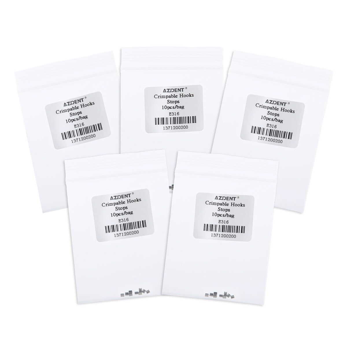 AZDENT Dental Orthodontic Crimpable Hooks Stops Type 10pcs/pack