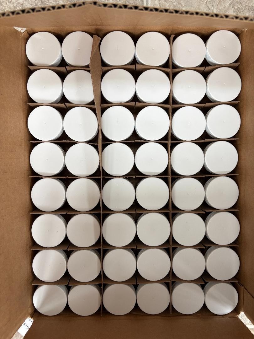 Fisherbrand Straight Sided Glass Jar 1 oz Clear PE /PTFE case of 48, free ship