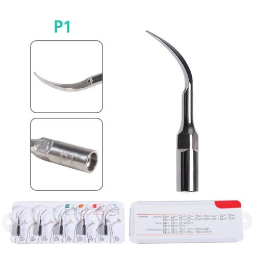 5pcs Dental Ultrasonic Scaler Tips Scaling Perio P1 Fit EMS Woodpecker Handpiece