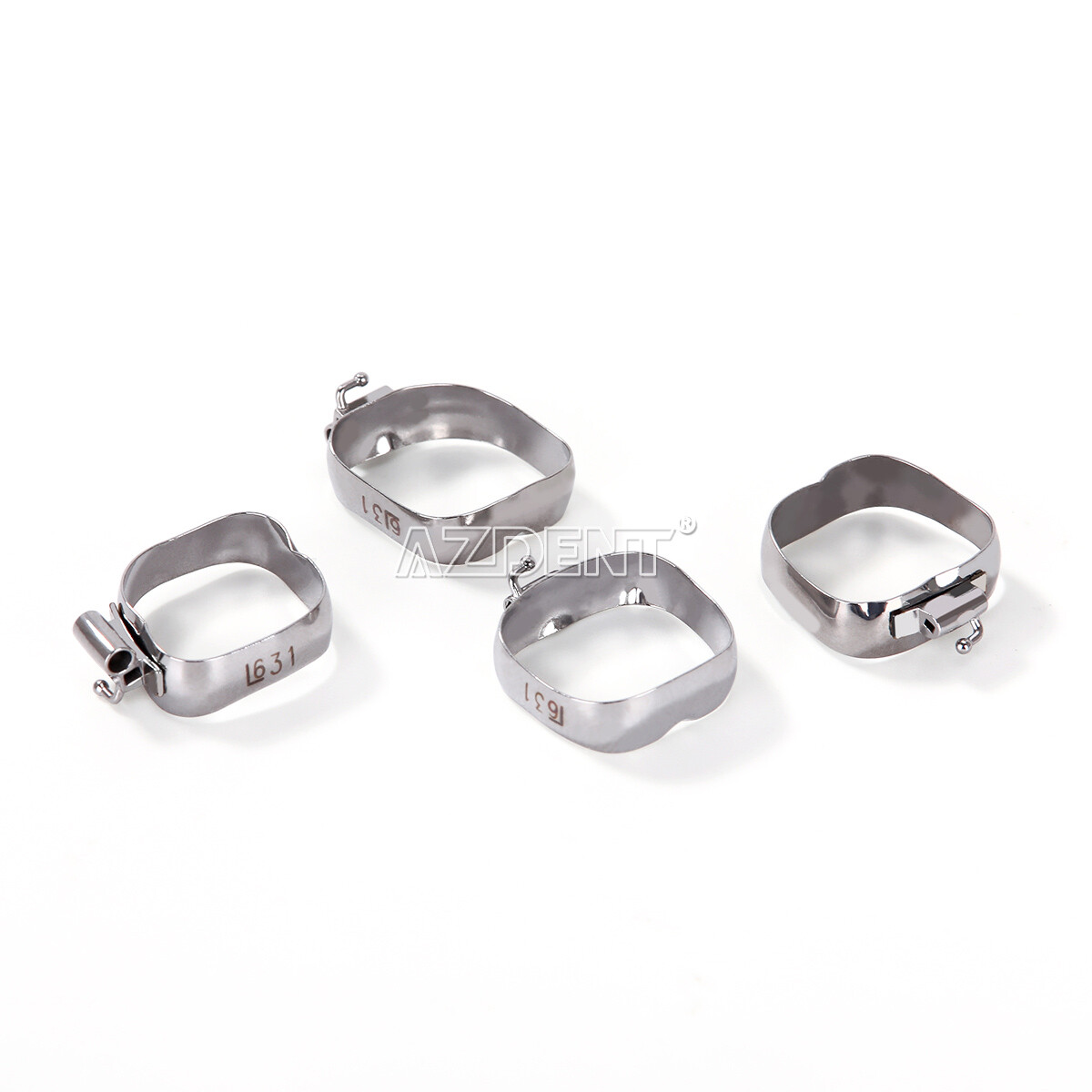 AZDENT Dental Orthodontic Bands with Buccal Tube 1st Molar MBT Roth 022 16#-35#