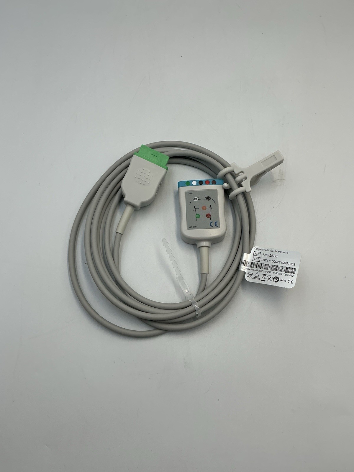 GE Marquette Style ECG Trunk Cable 5-lead, 2.5 M, 11 pins plug/AHA