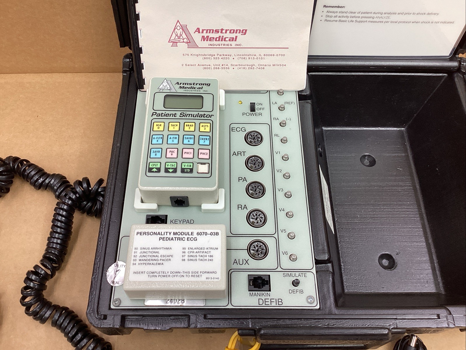 Armstrong Medical Industries, Inc. AA-820 Patient Simulator