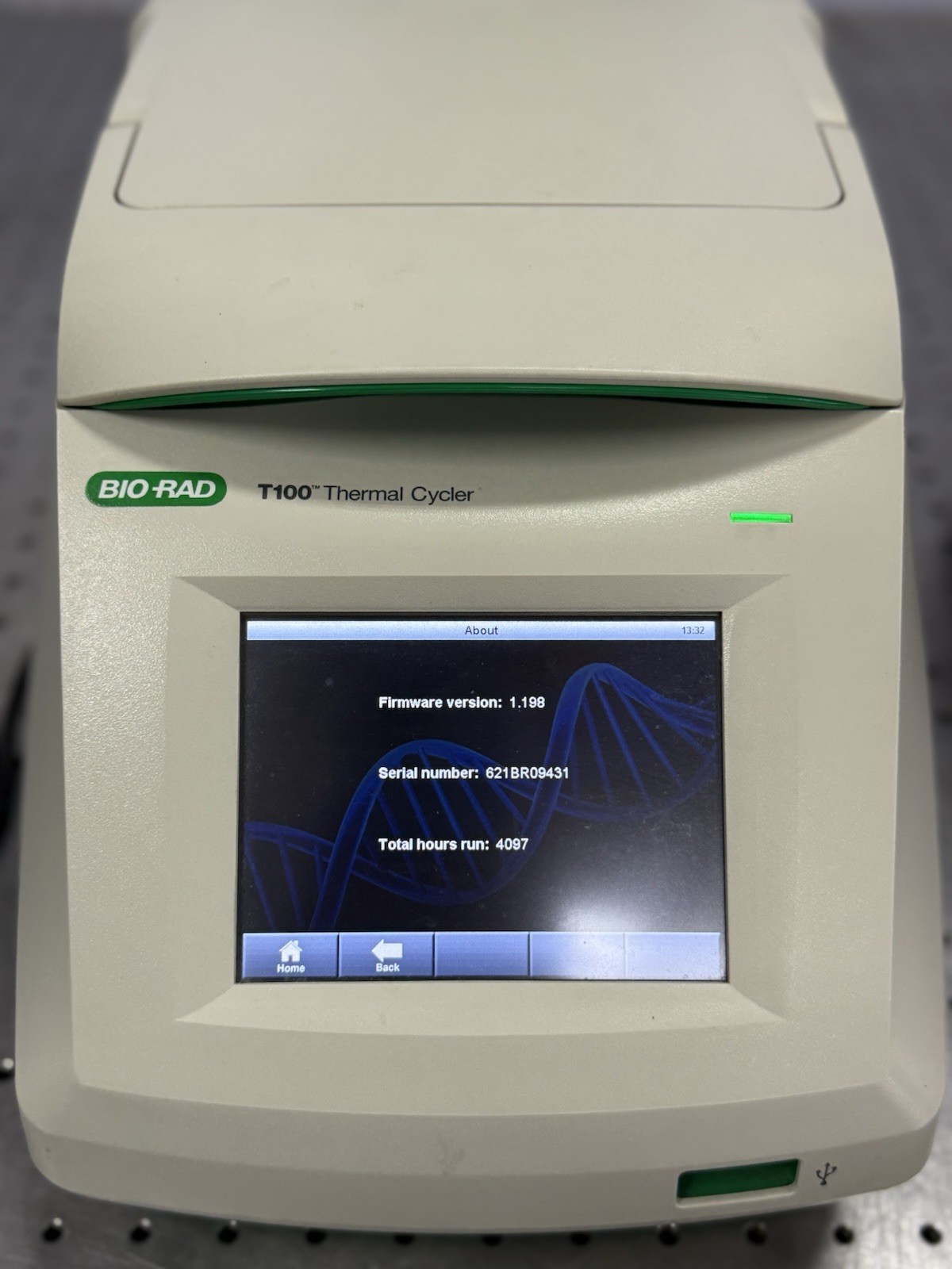 Bio-Rad T100 Thermal Cycler – Touchscreen OK, Self-Test Passed, 4097h, 2012