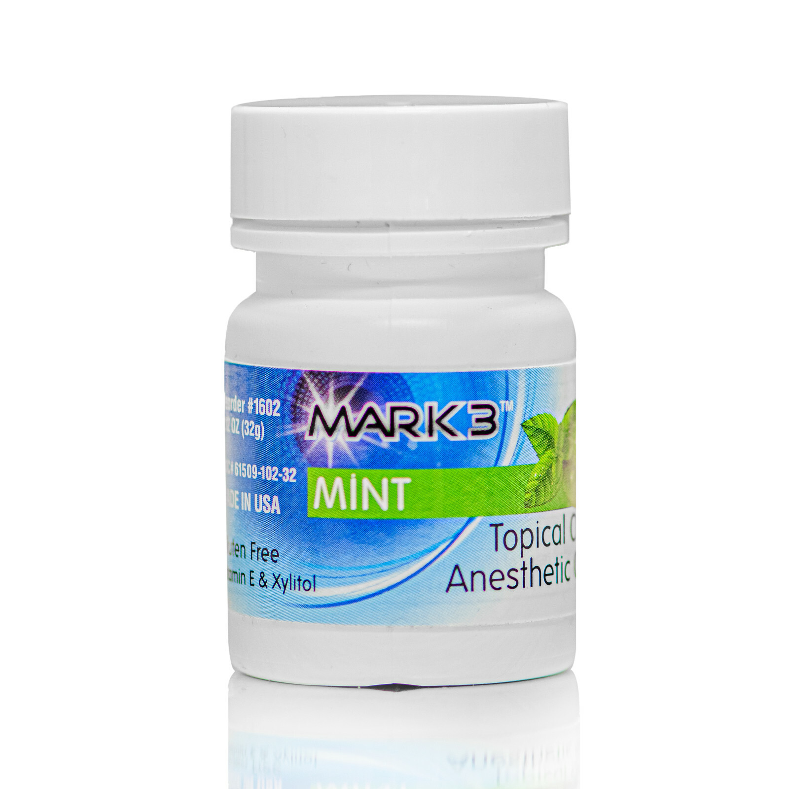 NEW Mark 3 Dental Topical Anesthetic Gel 20% Benzocaine 1oz Jar