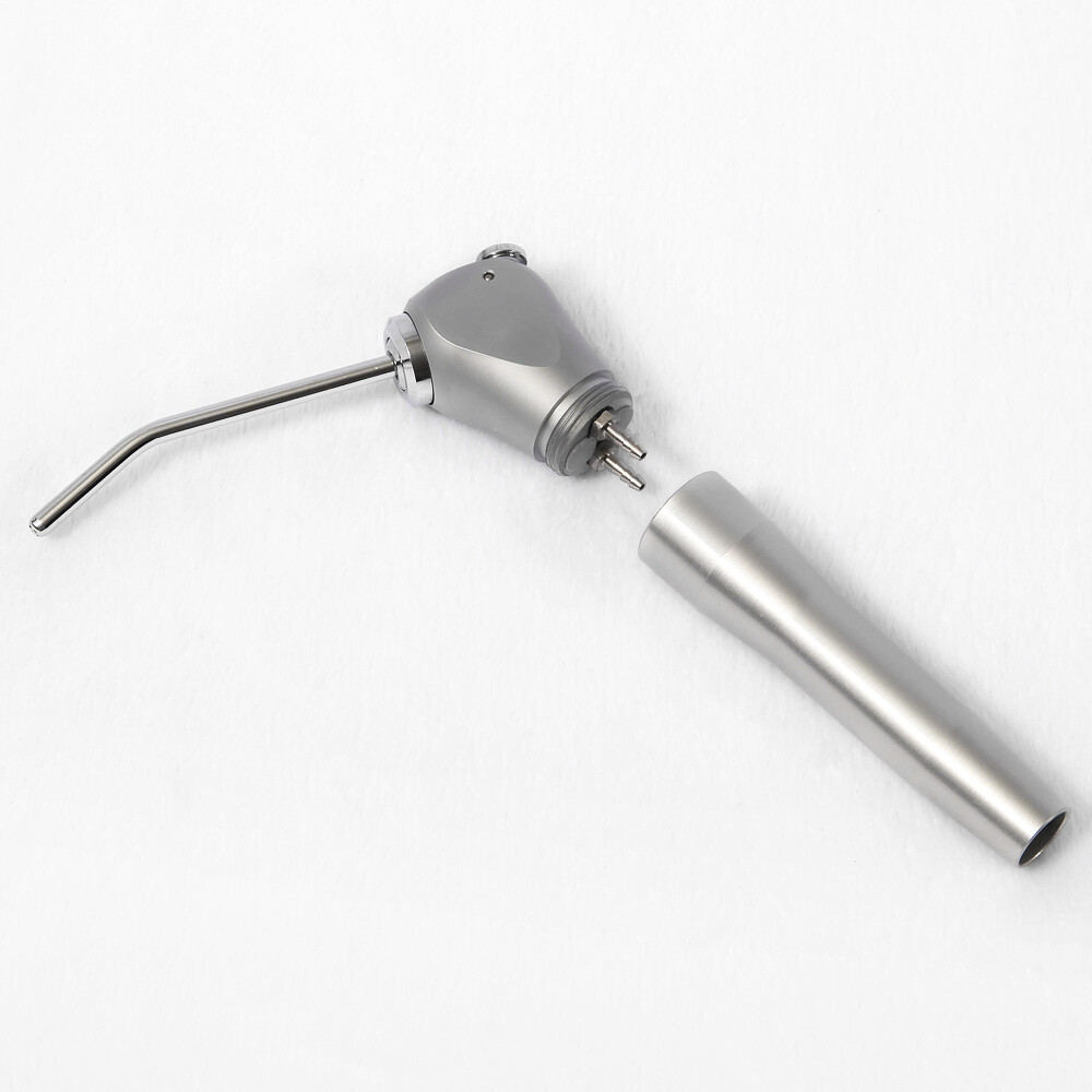 Dental 3 Way Air Water Spray Triple Syringe Handpiece w/ 2 Nozzles Tips Tubes