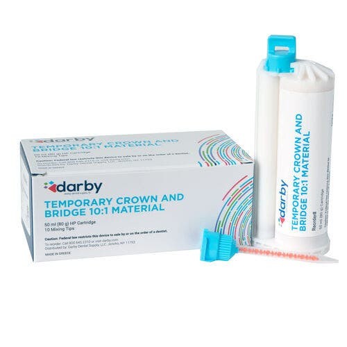 Temporary Crown and Bridge Material, 10:1 Ratio, 50ml and 10 tips, A1