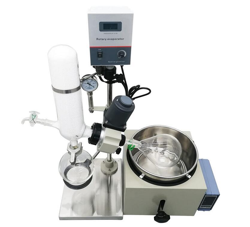 5L Rotary Evaporator Lab Evaporator with Manual Lifting Rotavapor 110V LCD Scree