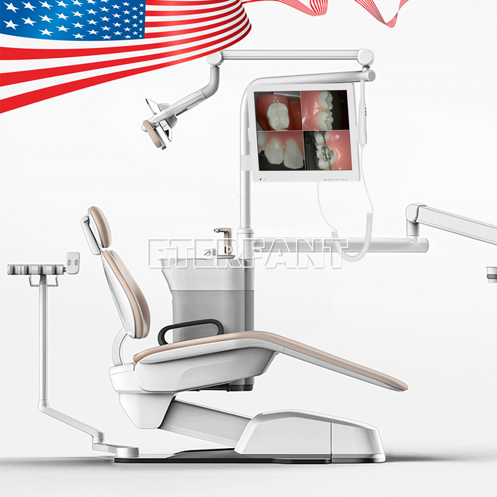 5MP Dental Intra Oral Camera 6XLED High-definition Macro Lens+17 Inch LCD Screen