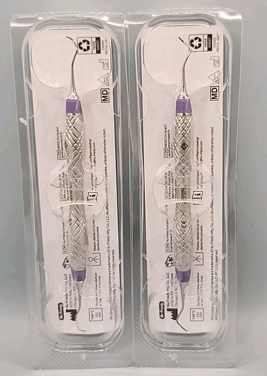 NEW HU Friedy Group 2045 DE Sickle Scaler EE2 Harmony Handle. Set of 2