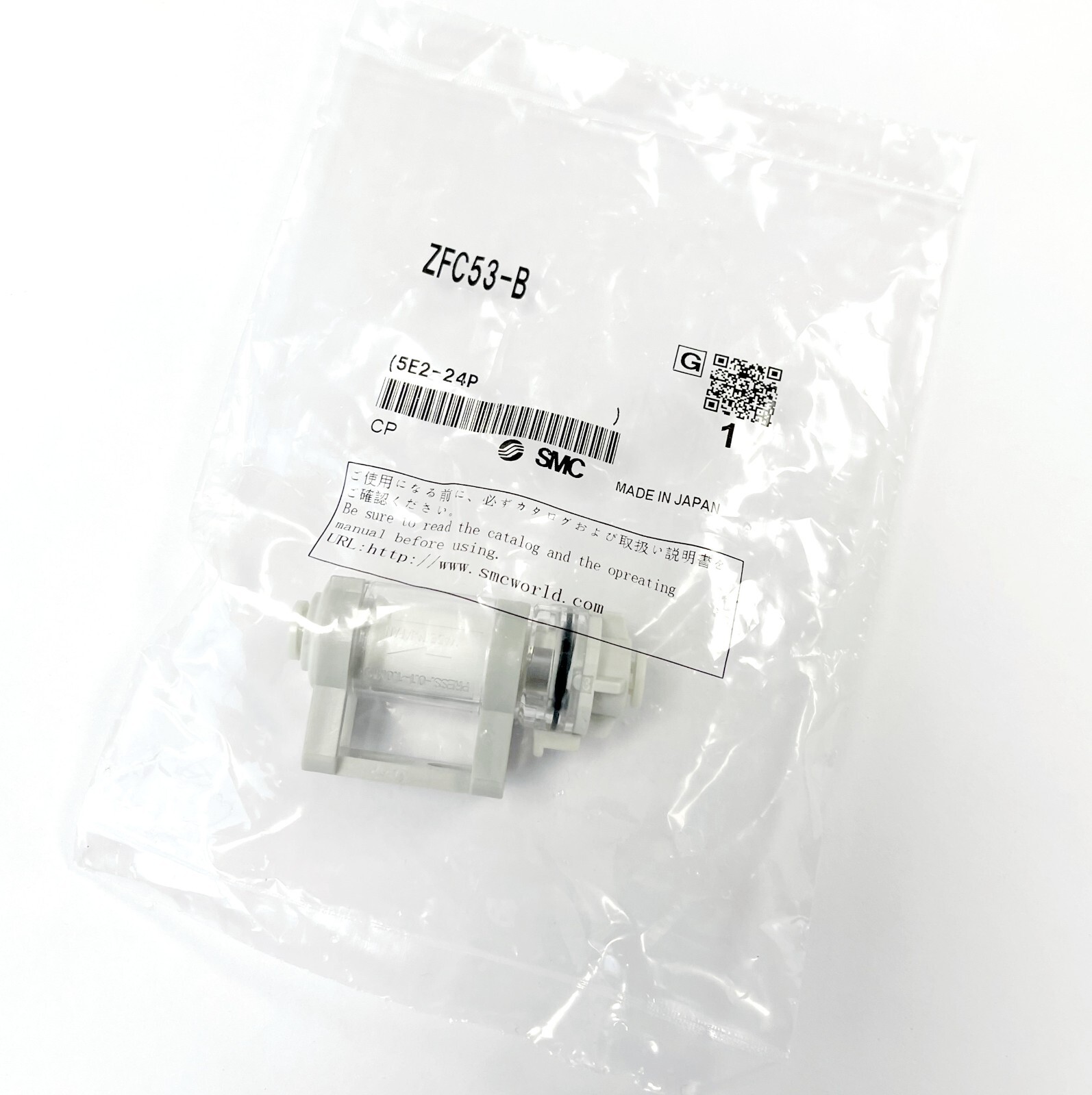 SMC ZFC53-B ZFC53B ZFC Vacuum Filter In-Line Pneumatic Air Filter New