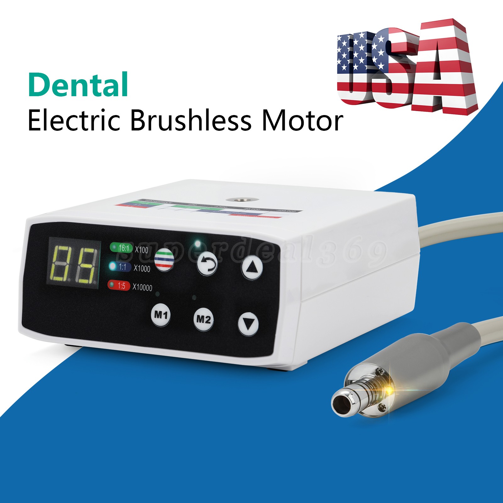 Dental Brushless LED Electric Micro Motor Fit NSK E-Type 1:1/16:1/1:5 Handpiece