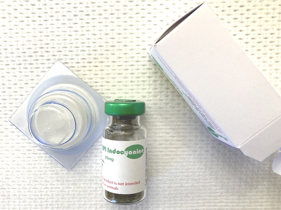 10 vials of Green Indocyanine 25mg (with sterile filters 13mm)
