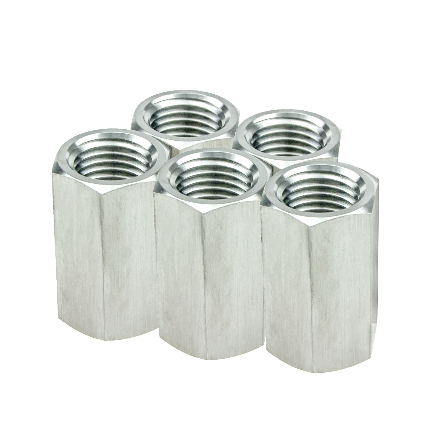 HFS(R) 5 Pcs Stainless Steel Mech Pip; Couple, 1/2″ Npt Female X 1/2″ Npt Female