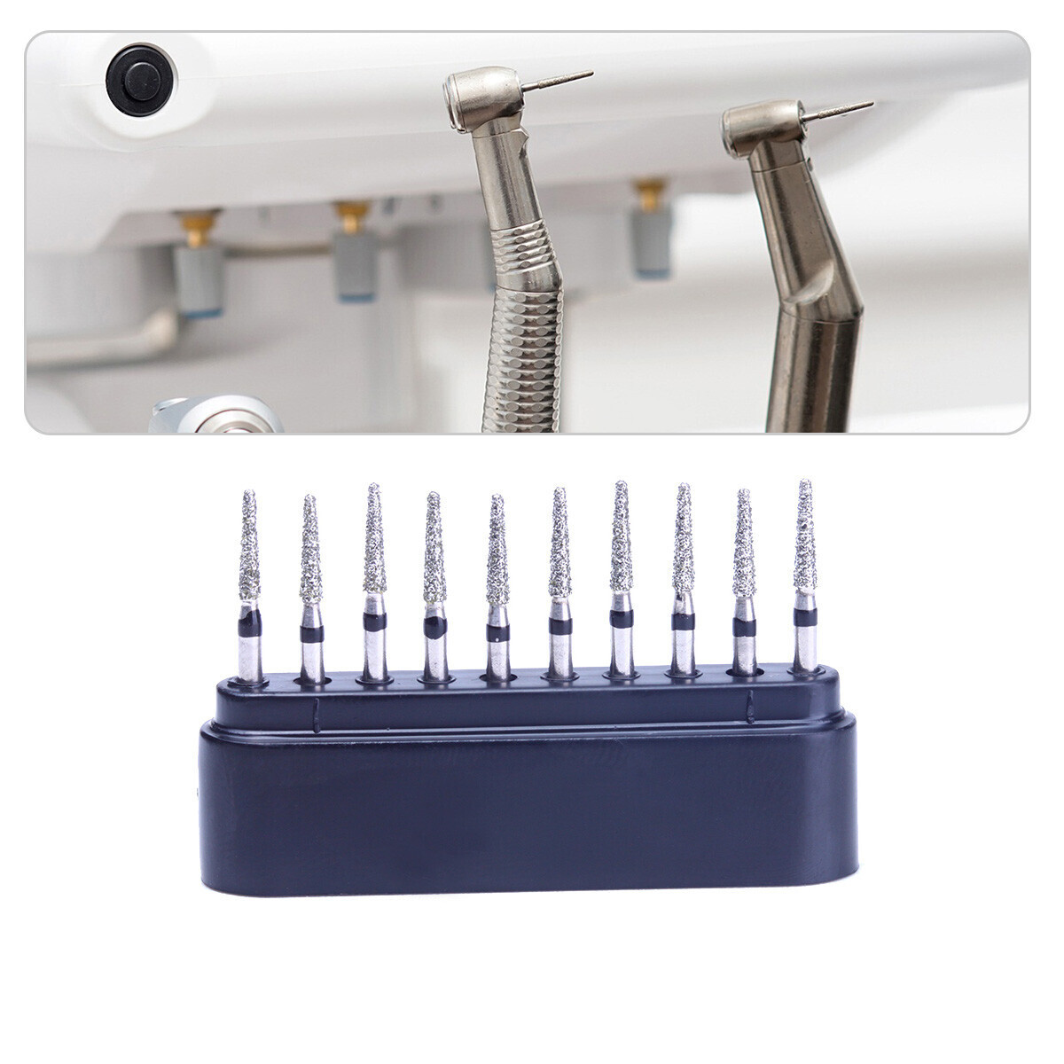 10Pcs/Box Dental Super Coarse Diamond Burs FG Drills for High Speed Handpiece