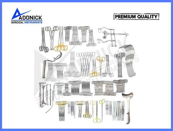 42 PCs Basic Laparotomy Set Surgical Instruments for Plastic & Abdominal Surgery