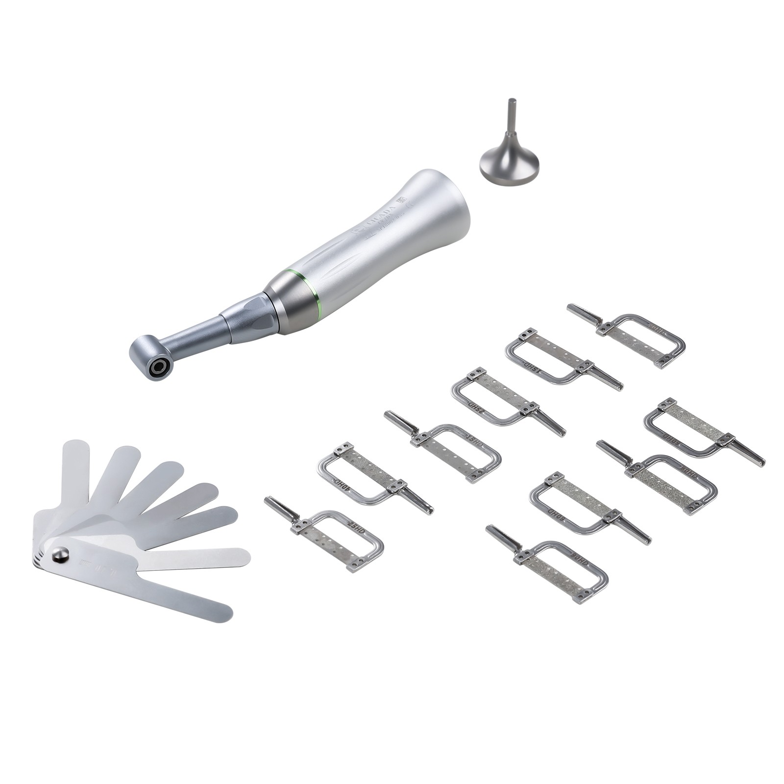 CICADA Dental 4:1 Contra Angle IPR Handpiece + Interproximal Strips Kit dk