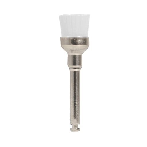 ipana Latch Type Mini Cup Prophy Brush, Regular White Nylon, Metal Shank, 144/Bx