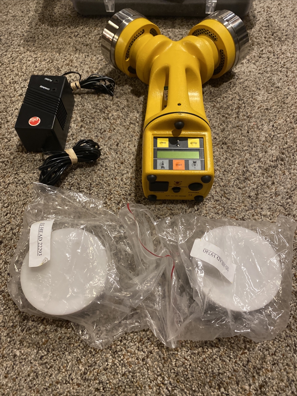 PBI SAS DUO 360 Super Air Sampler MINT CONDITION! With Extra SS Heads! 2018 Cal