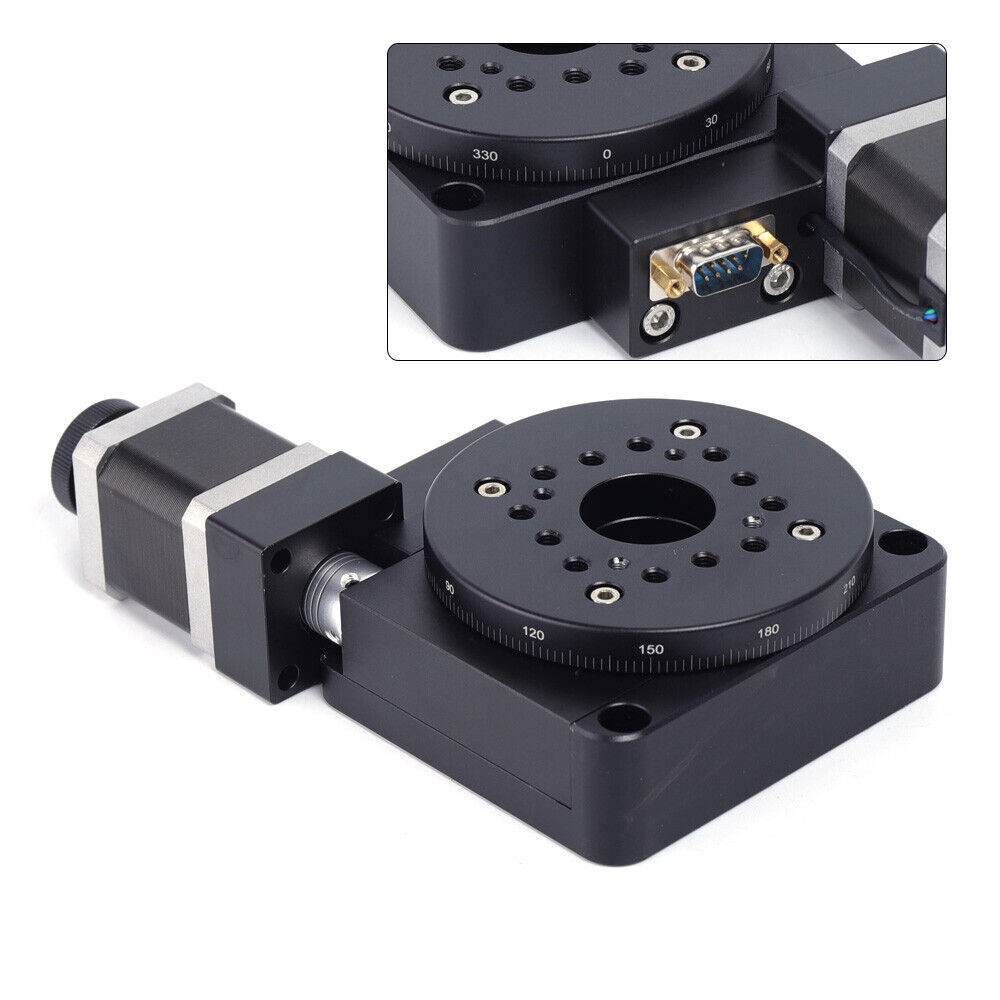 Electric 360?? Rotating Platform Optical Rotation Stage HT03RA100 High-Precision