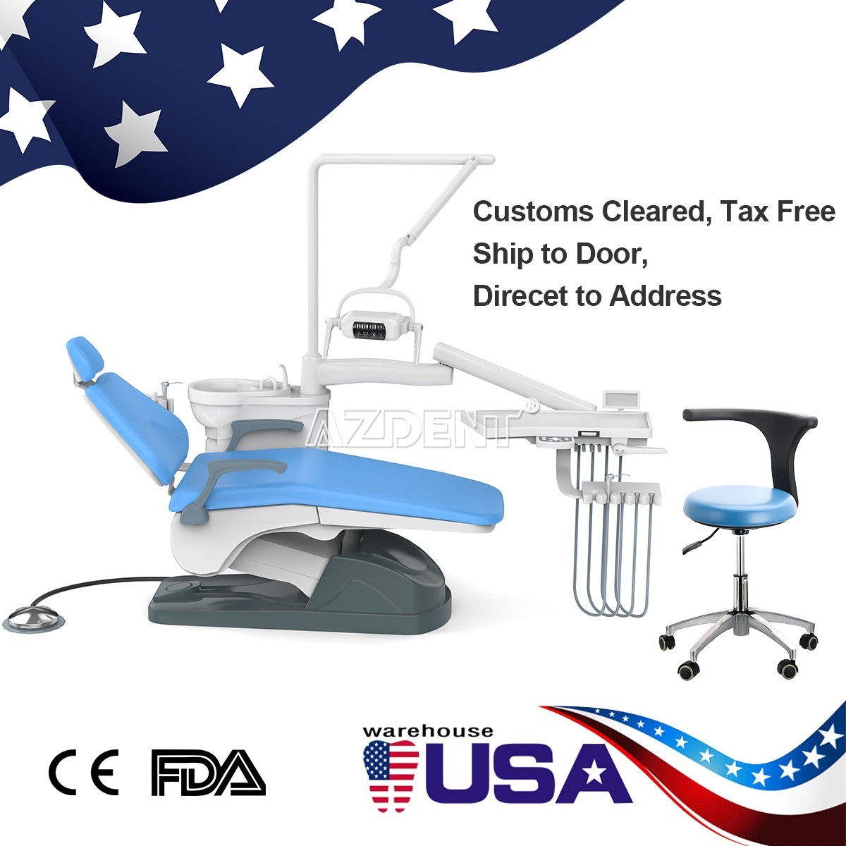 Portable Dental Mobile Delivery Unit Cart /Autoclave Steam Sterilizer /Chair