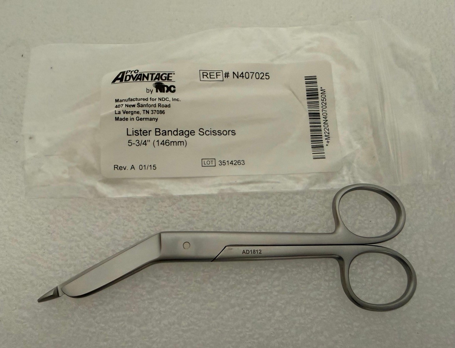 Pro Advantage N407025 Lister Bandage Scissors 5.75″ Stainless Germany