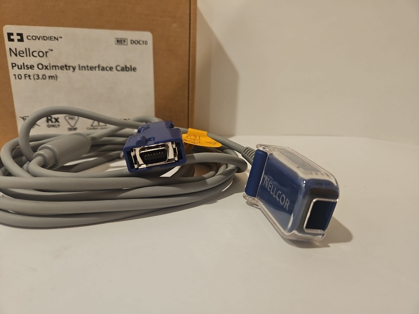 Nellcor DOC10 Pulse Oximetry Interface Cable 10 ft (3.0 m) Brand New OEM Ox