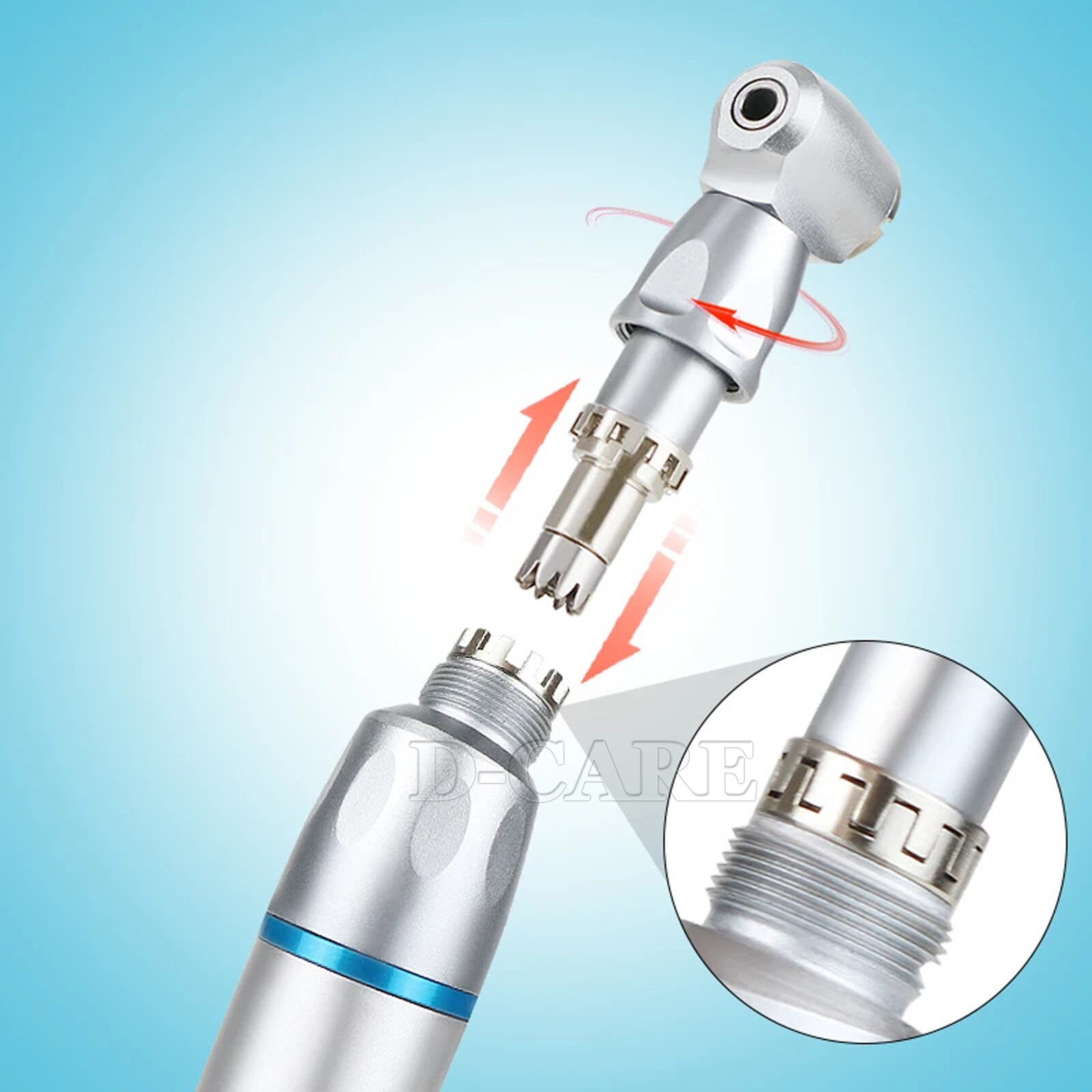 POPDENT Dental Contra Angle Straight Air Motor 4H Slow Speed Handpiece NSK Style