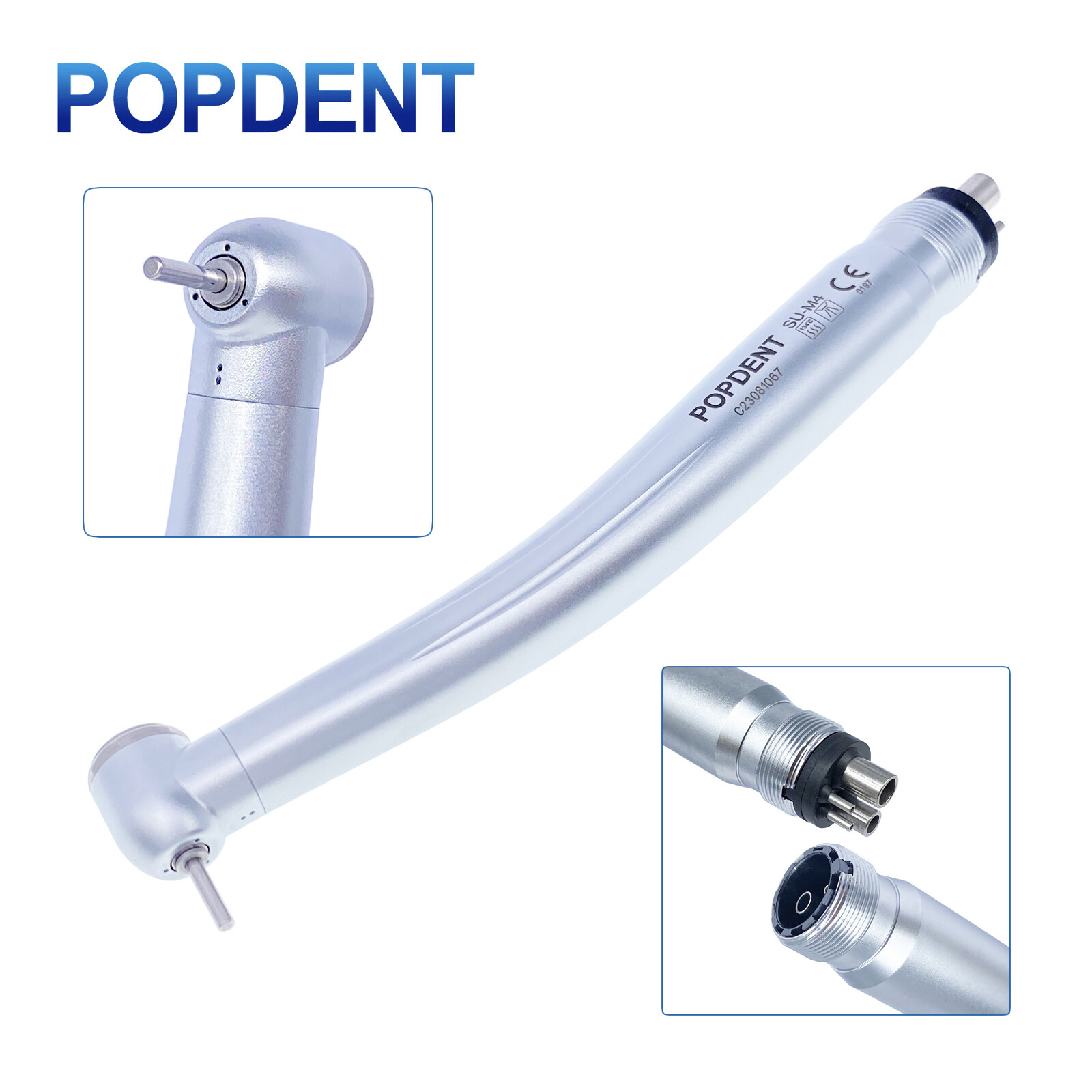 10pcs POPDENT NSK PANA MAX Style Dental High Speed Handpiece Push Button 4 Hole