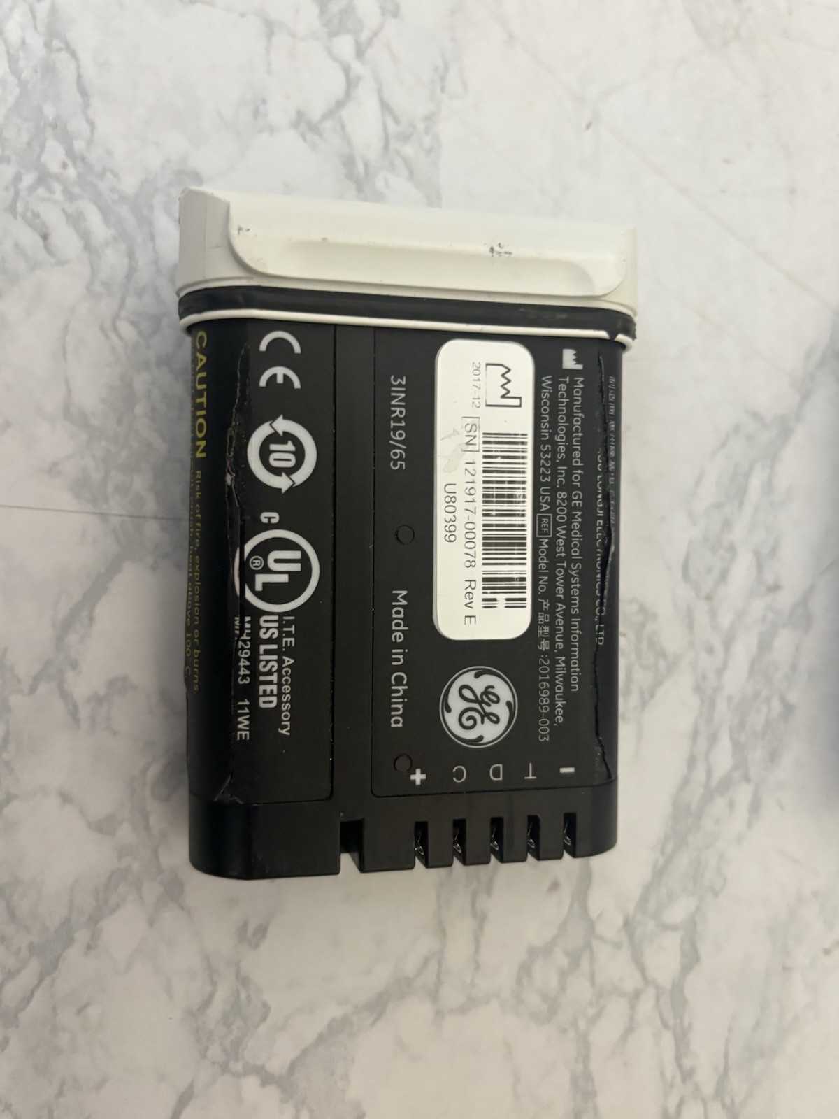 GE Medical Systems Rechargeable Lithium Batteries Lot Of 3 3INR19/65 10.8V I