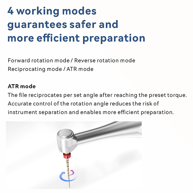 Woodpecker ENDO FREE Reciprocating Dental Brushless Endo Motor 6:1 Contra Angle