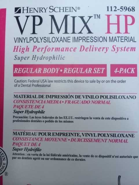 Impression Super Hydrophilic Vinyl Polysiloxane Regular Body Regular set of 4