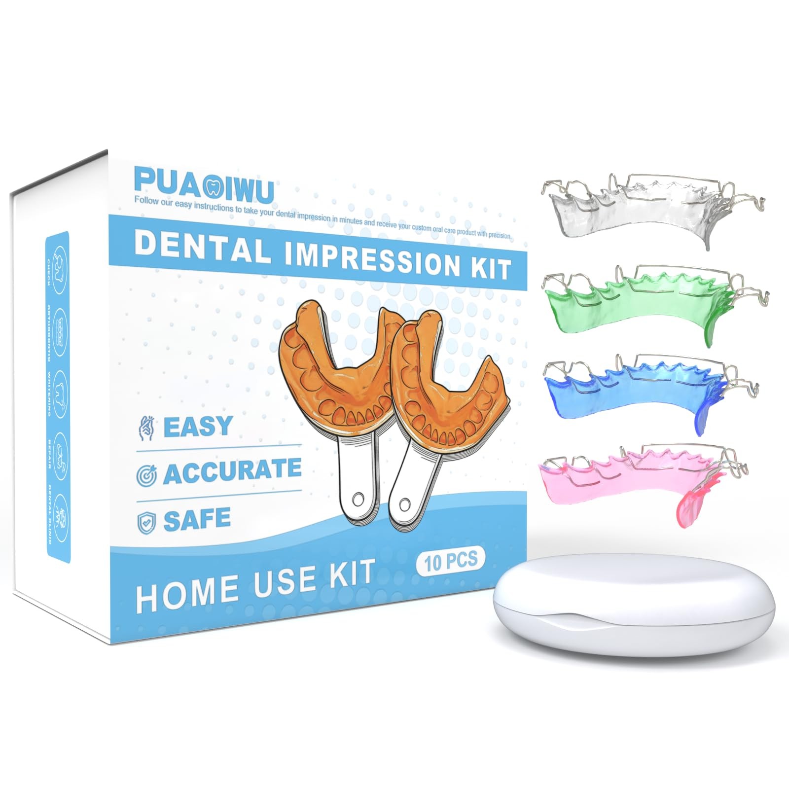 Custom Hawley Retainers for Teeth Retention, Custom-Fit Two Retainers for Upp…