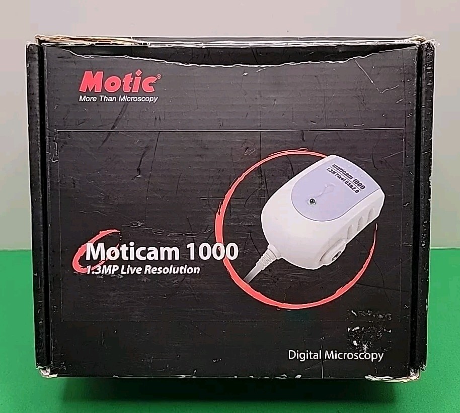 Motic Moticam 1000 Digital Microscopy 1.3MP USB2.0 Camera & Lenses Plus.