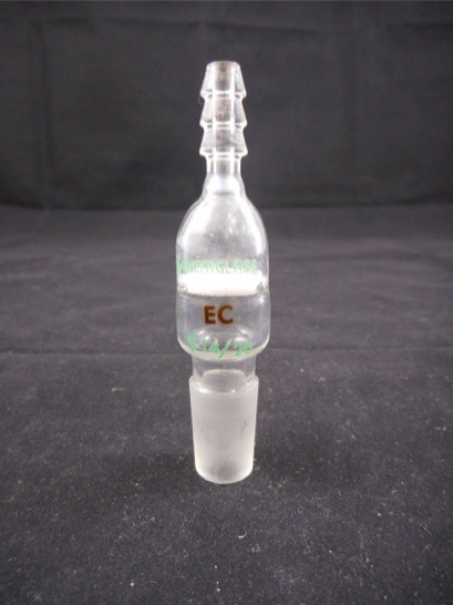 CHEMGLASS Glass Fritted Disc 65mm Tall Extra Coarse Inlet Adapter 14/20 Joint