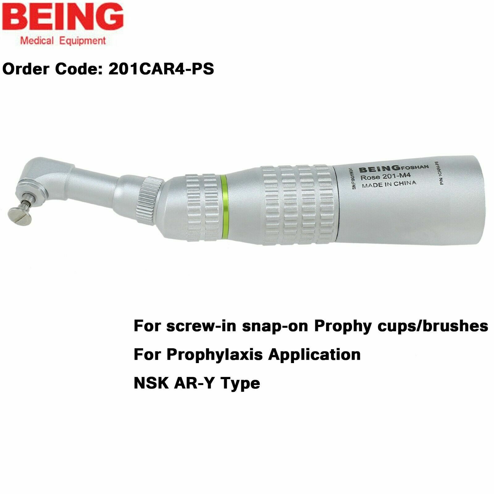 BEING Dental 4:1 Endodontic Prophy Contra Angle Straight Handpiece Low Speed NSK