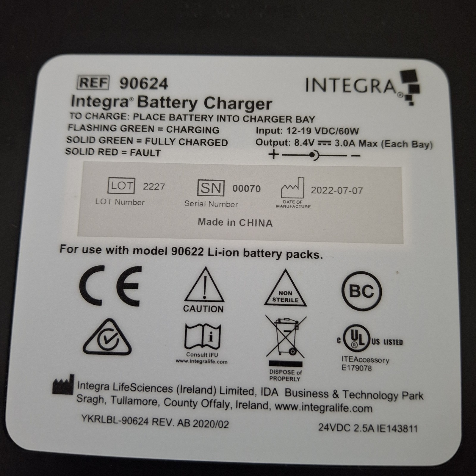 Integra Lifesciences DUO LED Surgical Headlight System